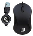 Мышь Оклик 115SR черный оптическая 1000dpi USB для ноутбука 3but (492888)