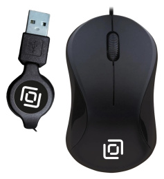 Мышь Оклик 115SR черный оптическая 1000dpi USB для ноутбука 3but (492888)