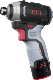 Винтоверт P.I.T. PSD12K-120A/2 аккумуляторный, 12В, 120Нм, 3ск, HEX 1/4", 2х2Ач, ЗУ,кейс