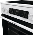 Электрическая плита Gorenje GEC5C42WG, стеклокерамика, без крышки, белый