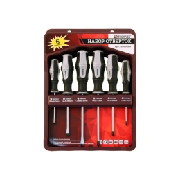 Набор стержневых отверток с крепежной планкой Thorvik SDS06BH 6 предметов 52291