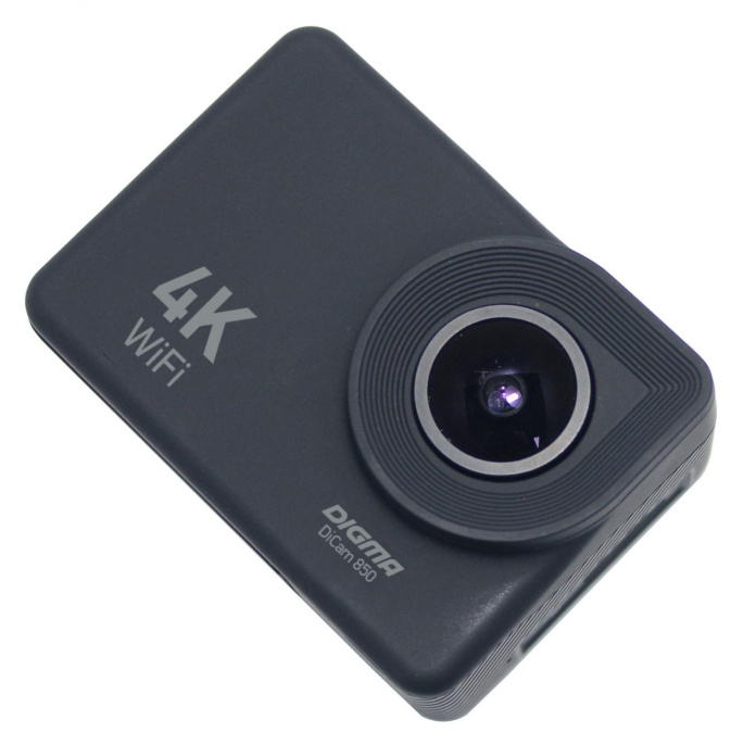 Экшн-камера Digma DiCam 850 4K, WiFi, черный [dc850]