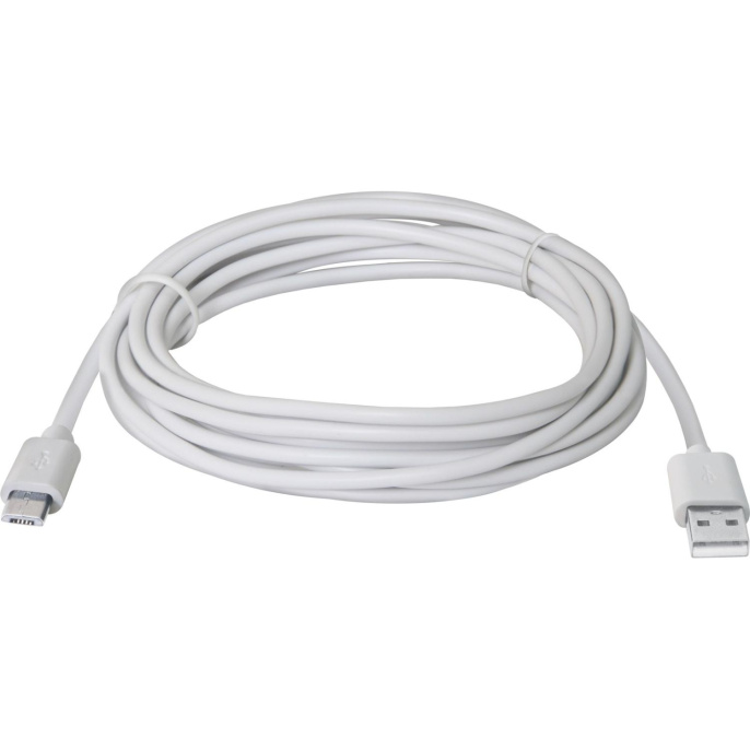 Defender USB кабель USB08-10BH USB2.0 белый, AM-MicroBM, 3м 87468