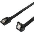 Cablexpert Кабель интерфейсный SATA Sata3 7pin / 7pin, угловой, защелка, 30см, черный, пакет CC-SATAM-DATA90-BL-30CM