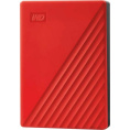 4ТБ Внешний диск HDD WD My Passport WDBPKJ0040BRD-WESN, USB 3.2 Gen 1, красный