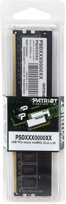 Оперативная память DDR4 16Gb PC-21300 2666MHz Patriot Signature Line PSD416G266681