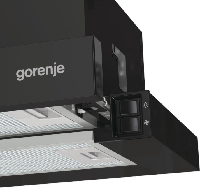 Вытяжка встраиваемая Gorenje TH606E4B черный управление: кнопочное 1 мотор