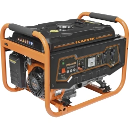Бензиновый генератор CARVER PPG- 3600, 220/12 В, 2.8кВт [01.020.00003]
