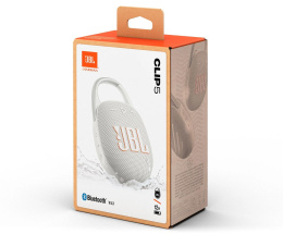 Колонка порт. JBL Clip 5 белый 7W Mono BT 10м 1400mAh