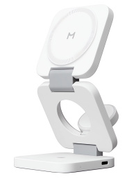 Беспроводное зарядное устройство Magssory Flex WCH013 Белый WCH013w 3 в 1, 5V/3А, 9V/2А, 9V/3A, 22 Вт, Qi, PD, QC
