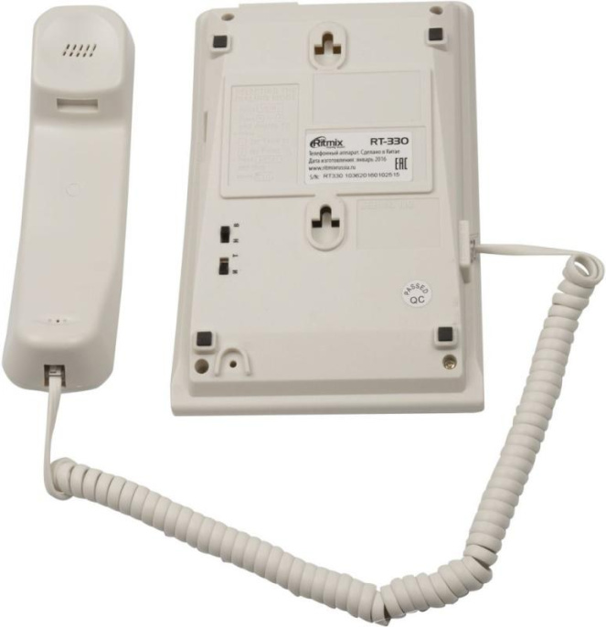Проводной телефон Ritmix RT-330, белый