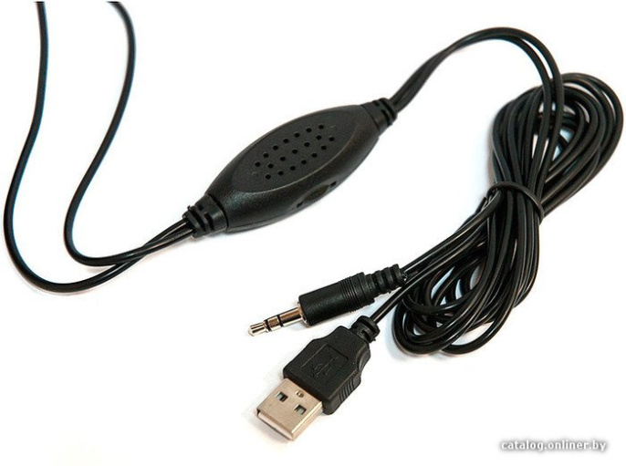 Акустическая система Dialog AC-01UP BLACK - aкустические колонки 2.0, 1W RMS, питание от USB
