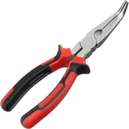 Длинногубцы NICKEL 200 мм изогнутые MATRIX 17424