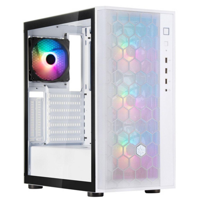 Корпус ATX SILVERSTONE Fara SST-FAR1W-PRO-V2, Midi-Tower, без БП,  белый [g410far1wpro022]