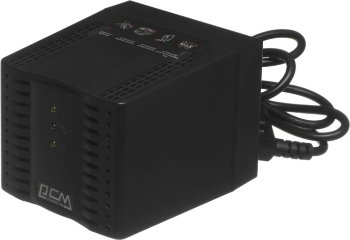 Стабилизатор напряжения Powercom TCA-1200 600Вт 1200ВА черный TCA-1200 BLACK