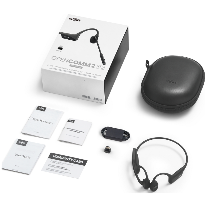 Гарнитура SHOKZ OpenComm2 UC 2025 Upgrade With USB-C PN: C120-AC-BK
