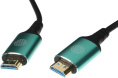 Кабель аудио-видео Cactus CS-HDMI-AOC-2.1-70,  HDMI (m) -  HDMI (m),  ver 2.1,  70м, GOLD,  черный