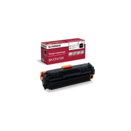Лазерный картридж SONNEN SH-CF410X для HP LJ Pro M477/M452, высшее качество, черный, 6500 страниц 363946