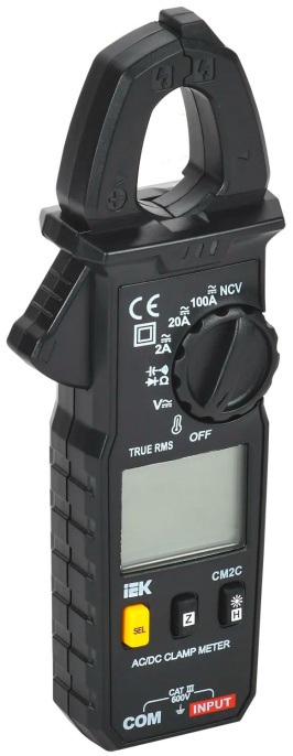 Клещи токоизмерительные IEK ARMA2L 5 CM2C, измер.ток:переменный/постоянный [a2l5-cm13-02]