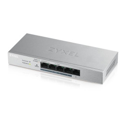 Коммутатор Smart L2 коммутатор PoE+ Zyxel GS1200-5HP v2, 5xGE 4xPoE+ , настольный, бесшумный, с поддержкой VLAN, IGMP, QoS и Link Aggregation, бюджет PoE 60 Вт GS1200-5HPv2-EU0101F