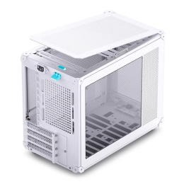 Корпус без блока питания Case JONSBO C6 MAX Handle, Mini-Tower, TG, no fan, 1xUSB-A 3.0 + 1xUSB-C 3.1, mATX, mITX White (C6 MAX White)