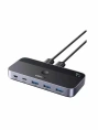Переключатель UGREEN CM662 15705 USB 3.0 Sharing Switch 2 In 4 Out. Цвет: серый космос