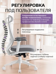 Кресло компьютерное EVOLUTION HybridFlex White