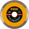 Диск алмазный отрезной сплошной супертонкий 125x22.2 мм, горячий пресс, мокрое резание Denzel 73045
