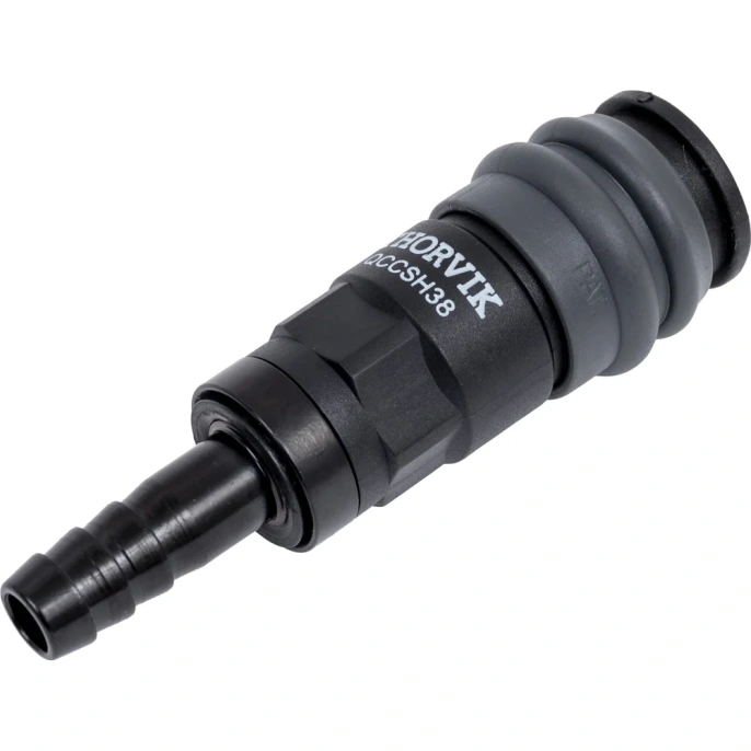 Муфта БРС европейского типа с установочной частью под шланг 9.5 мм QCCSH38 THORVIK 53639 (QCCSH38 53639)