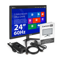Монитор 24" ExeGate EB2400A (VA LED Grade A+, FHD, 1920x1080@75Гц, 16:9, 200cd/m2, 3000:1, 178°/178°, 5ms, D-Sub, HDMI, Flicker-free, Low Blue Light, кабель HDMI 1.5м, VESA, регулировка наклона (tilt), черный) EX297377RUS