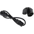 Кабель питания ExeGate Power EC-0.5P-C13->C14/3x0.5Cu (C13->C14, VDE-250V-3*0.5mm2, медь, черный, 6A, 0.5м) EP280619RUS