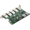 Контроллер ExeGate EXE-317 PCI-E x1 v2.0, 5*USB3.0 ext. + 2*USB3.0 int., разъем доп.питания, VIA Labs Chipset VL805 EX283717RUS