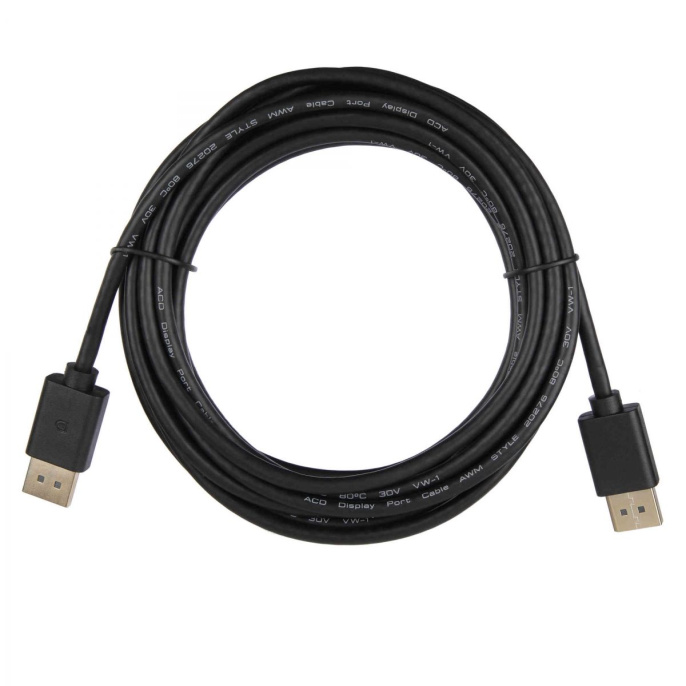 Кабель ACD-DDPM2-50B |ACD-DDPM2-50B| DisplayPort 1.2, Golden Plated, 20m/20m, Черный, 5м, 742385
