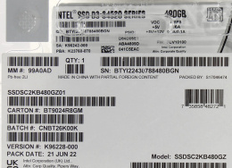 SSD накопитель Intel D3-S4520 SSDSC2KB480GZ01 480ГБ, 2.5", SATA III, SATA