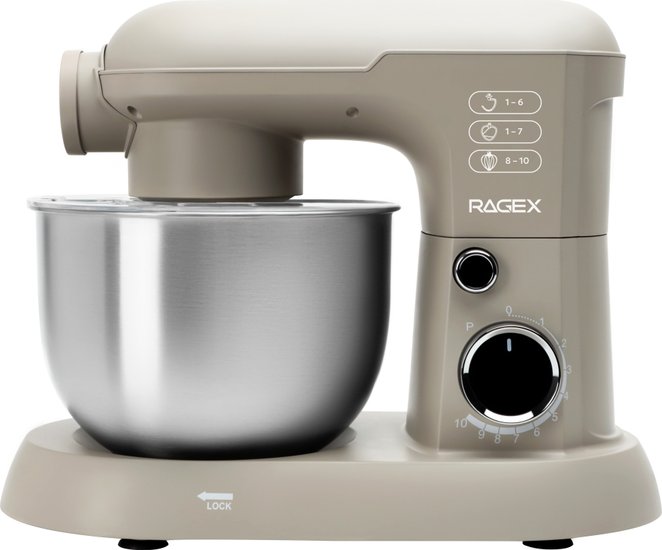 Кухонный комбайн 5 в 1 RAGEX R105, 4л, 1500Вт, цвет: 110 (бежевый)