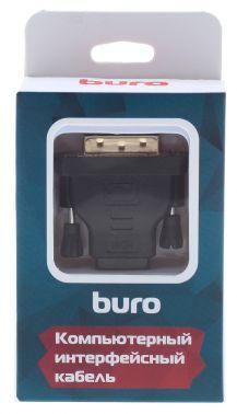 Адаптер Buro DVI-D m - HDMI f , GOLD , черный [bhp ret ada_hdmi-dvi]