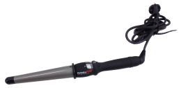 Плойка Babyliss Pro BAB2281TTE конусная, 65 Вт, турмалин/титан, диаметр: 19-32 мм, рабочая температура: 110-190 °С, 25 режимов, механический терморегулятор, автоотключение: через 72 минуты, длина шнура: 2.7 м, комплектация: термоперчатка, термочехол, цве