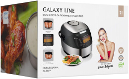 Мультиварка GALAXY GL 2649, 1100Вт, черный/серебристый [гл2649л]