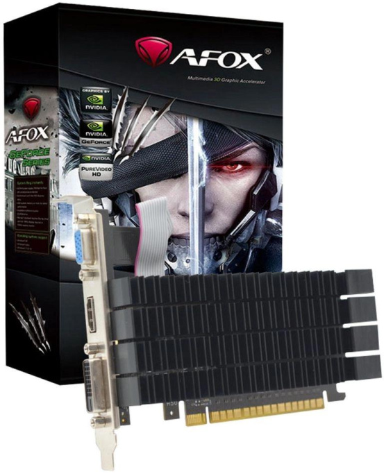 Видеокарта Afox PCI-E 2.0 AF730-2048D3L3-V3 NVIDIA GeForce GT 730 2Gb 64bit GDDR3 700/1333 DVIx1 HDMIx1 CRTx1 HDCP Ret