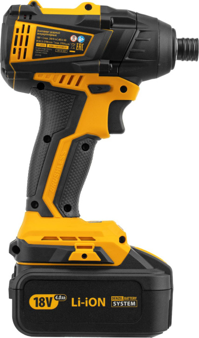 Ударный гайковерт DENZEL CID-IB-200, 4Ач,  с одним аккумулятором [26510]