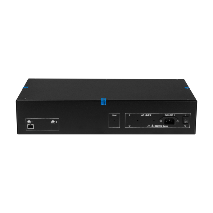 Управляемый USB over IP концентратор DistKontrolUSB-32 с 32 портами USB c 2 блоками питания / Ethernet 2 x 10/100/1000 Mb / Защитный модуль с замком