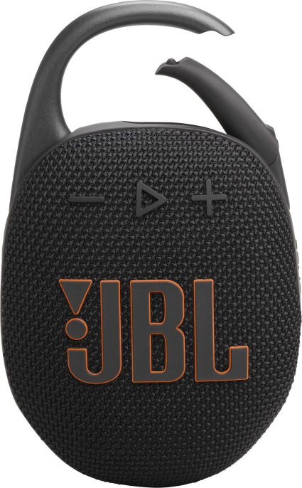 Колонка порт. JBL Clip 5 черный 7W 1.0 BT 10м 1400mAh (15074899)