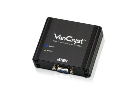ATEN VC160A-AT-G Конвертер, VGA DVI-D, HD-DB15 DVI-D,, DC 5.3V, 1920x1200/HDTV/1080p