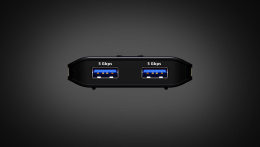 Переключатель электронный ATEN US4322-AT USB, 2 ПК 2 устройства, 2 2 USB A-тип, Female, со шнурами A-A 2х1.5м., USB 3.2 Gen1 