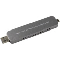 ORIENT 3552U3, USB 3.1 Gen2 контейнер для SSD M.2 NVMe 2242/2260/2280 M-key, PCIe Gen3x2 JMS583 ,10 GB/s, поддержка UAPS,TRIM, разъем USB3.1 Type-A + Type-C, корпус в виде флешки, черный 30902