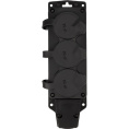 Rexant 111-223 Розетка колодка влагозащищенная с крышкой 3 гнезда COMPACT, с/з, 16А, IP54, каучук, черная