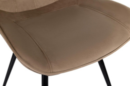 Стул для дома Бюрократ CH-K2 св.коричневый Holland 65 металл черный на ножках CH-K2_1/HL65