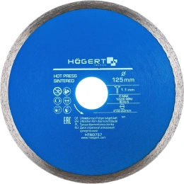 Диск отрезной алмазный супертонкий 125x1.1x22.23 мм HOEGERT TECHNIK HT6D757
