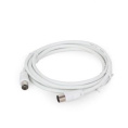 Кабель соединительный антенный PREMIER CCV-515-W-3M, Coax f - Coax m , 75Ом, 3м, белый