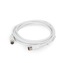 Кабель соединительный антенный PREMIER CCV-515-W-3M, Coax f - Coax m , 75Ом, 3м, белый